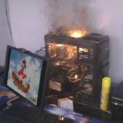 pc on fire